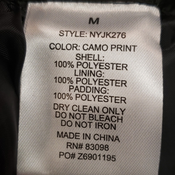 Camo Puffy Coat - Picture 4 of 4